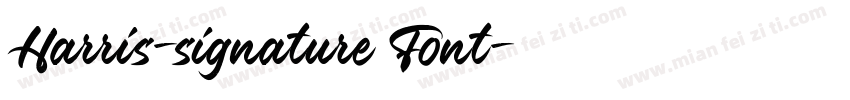 Harris-signature Font字体转换